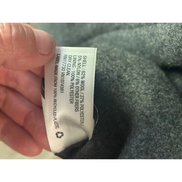 Ava & Viv Wool Blend Pea Coat Coat Dark Gray Size 1x - Picture 5 of 6